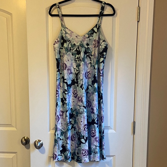 Cabernet Floral Chemise - Blue and Purple - Picture 1 of 9